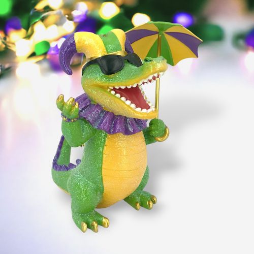 Gator w/Umbrella Orn